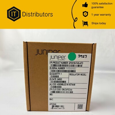 Juniper QFX5100-FAN-AFO / New / 1 Year Warranty / Ships Today
