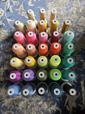 Lot Of 33 Sigma Polyester Embroidery Thread Cones