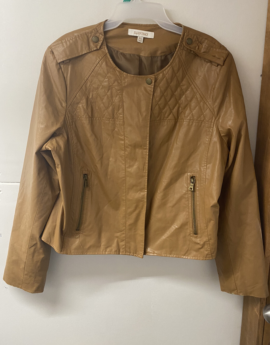 Ellen Tracy Womens Size Large Faux 