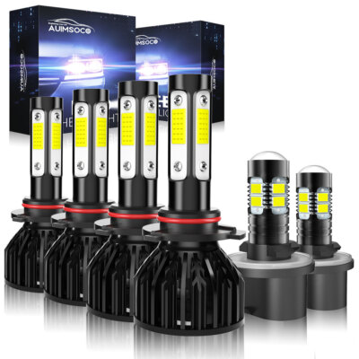 For Chevrolet Silverado 2500 HD 2001-2002 LED Headlight Kit Bulbs 10000K 30000LM