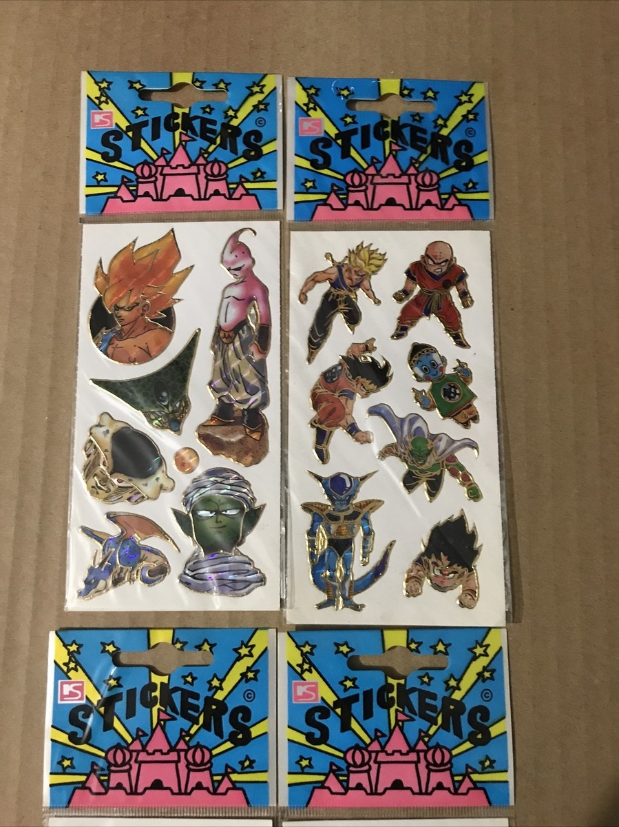 VINTAGE DRAGON BALL Z STICKERS LOT SUPER RARE - DECAL DECOR
