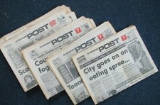 'Nottingham Evening Post ' 1936 -1997  Original Newspapers - Your Birthday ???