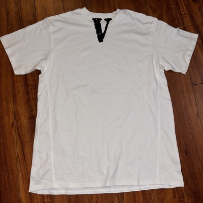 RARE Live Vlone Die Vlone White Blank Tee T-Shirt Adult Size