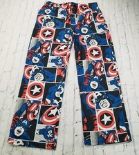 Marvel Comics MENS SZ 2XL Pajama Pants Sleep Pants Captain America Superhero