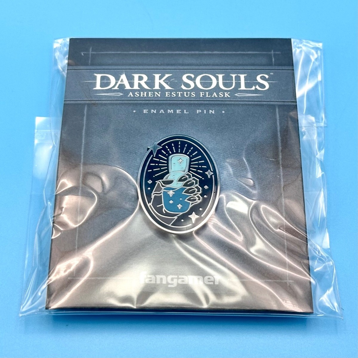Dark Souls Trilogy Ashen Estus Flask Bottle Enamel Pin 1.3