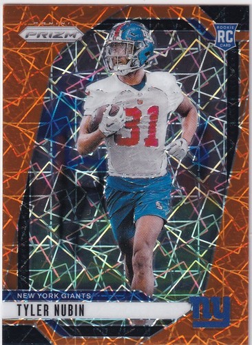 2024 Panini Prizm - Rookies Tyler Nubin #395 Orange Lazer Prizm (RC)