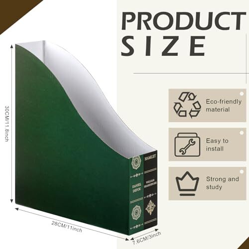 Geetery 6 Pcs File Magazine Organizer 3" X 11" X 12'' Vintage - View #2