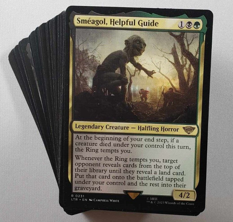 Magic The Gathering Mazo Comandante Smeagol Guía Útil Señor de los Anillos