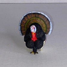 Safari Ltd. DOMESTIC TURKEY Tom Farm Animal Figurine Toy Bird Toy Figure 2005