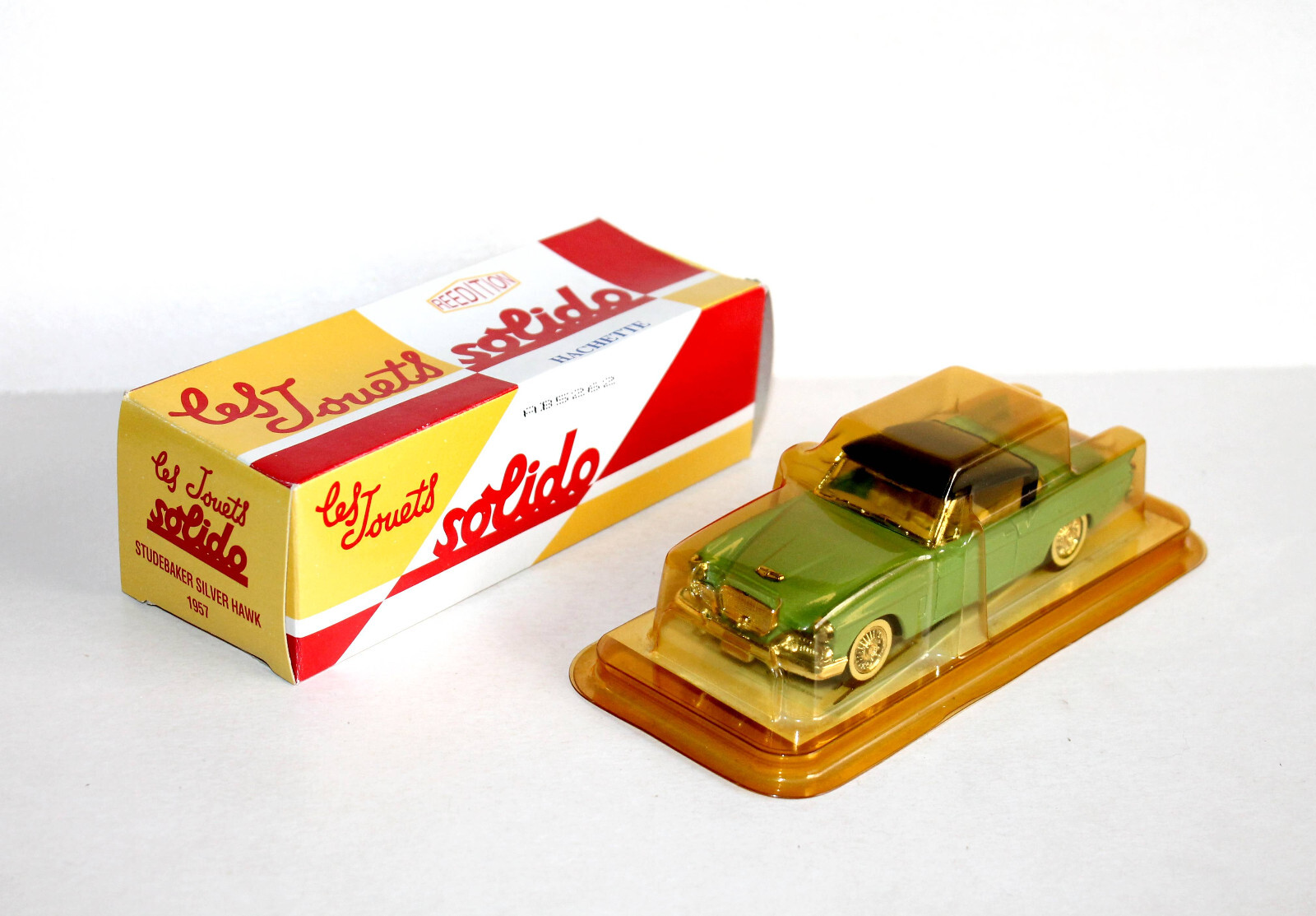 Studebaker 1957 Solido miniature 1/43, voiture rétro en métal pour décoration de bureau vintage