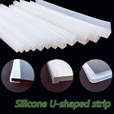 Silicone Rubber U Channel Edging Trim Seal U-Shaped Bumper Slot width 1-15mm