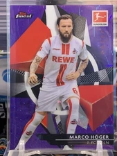 2020-21 Topps Finest Bundesliga Purple Wave Refractor /250 Marco Hoger #54 TZ 8F
