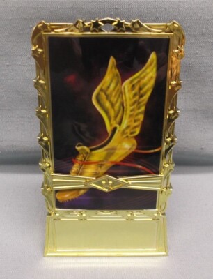 winged shoe track weighed gold holder insert trophy 