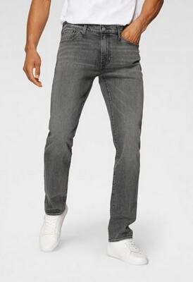 Levi's 511 Slim Fit Herren Jeans Stretch Denim Hose Grey Used Mid Rise Pants L34