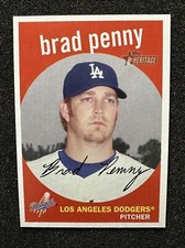 BRAD PENNY #84 2008 Topps Heritage QTY Los Angeles Dodgers