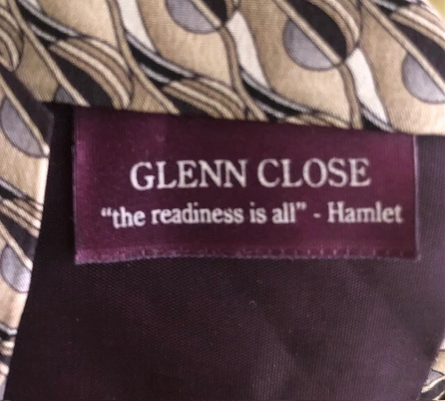 Christopher Reeve 系列 100% 真丝领带 Glenn Close Hamlet ~EUC ~ — 第 4/4 张图片