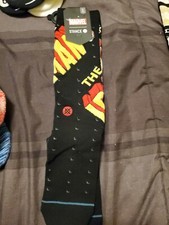 Iron Man Socks Large 9-12 Stance Invincible Tony Stark MCU Marvel Avengers Men's