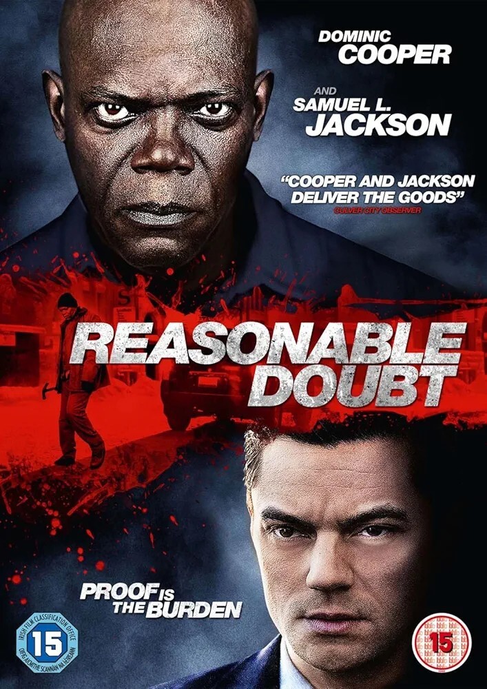 REASONABLE DOUBT DVD NEW SEALED SAMUEL L JACKSON DOMINIC COOPER + SLIP COVER #PB