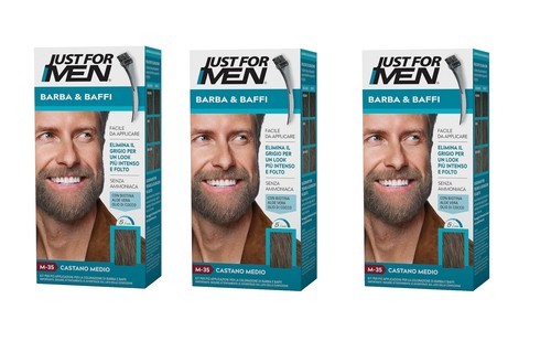 Teinture Barbe Et Moustache Just For Men - Châtain M35 - Gel Semi-permanent En 5 Min