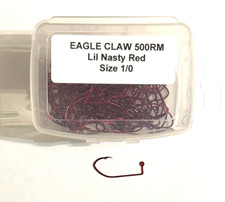 100 Eagle Claw 500RM Lil Nasty 90° Red Jig H...