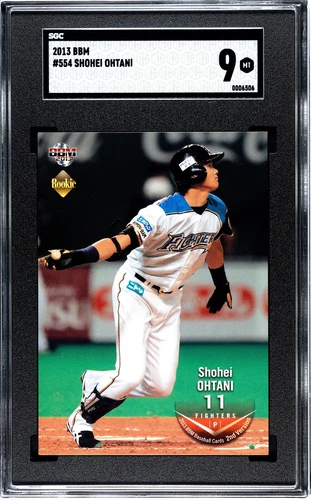2013 BBM 2nd Version #554 Shohei Ohtani RC Rookie SGC 9 MINT MVP!