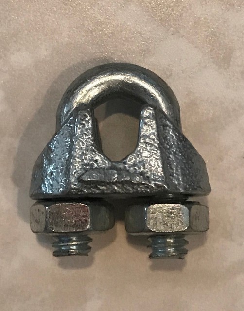 1/4" Galvanized Cable Rope Clamps 100 pack eBay