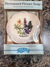 Vintage Aidees Permanent Picture Soap Bar - Sealed - Great Britain