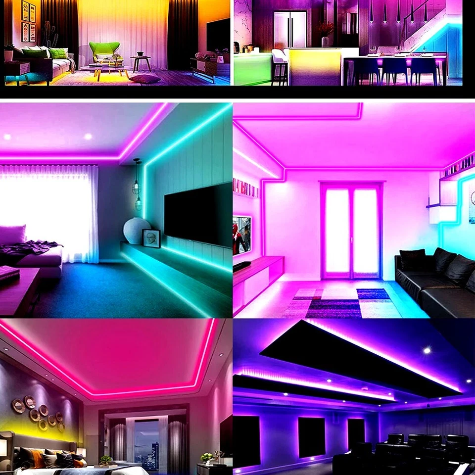 DC12V/24V RGB Smart IC COB LED Strip Light Addressable 5M 720LEDs/m 576 LEDs/m - Image 3 of 4