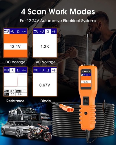 Power Circuit Probe Kit, 12V 24V Automotive Circuit Tester Electrical System ... - Picture 5 of 10