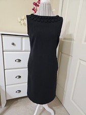 Dana Buchman Elegant Classic Shift Midi Sleeveless Dress with Pockets Sz.4