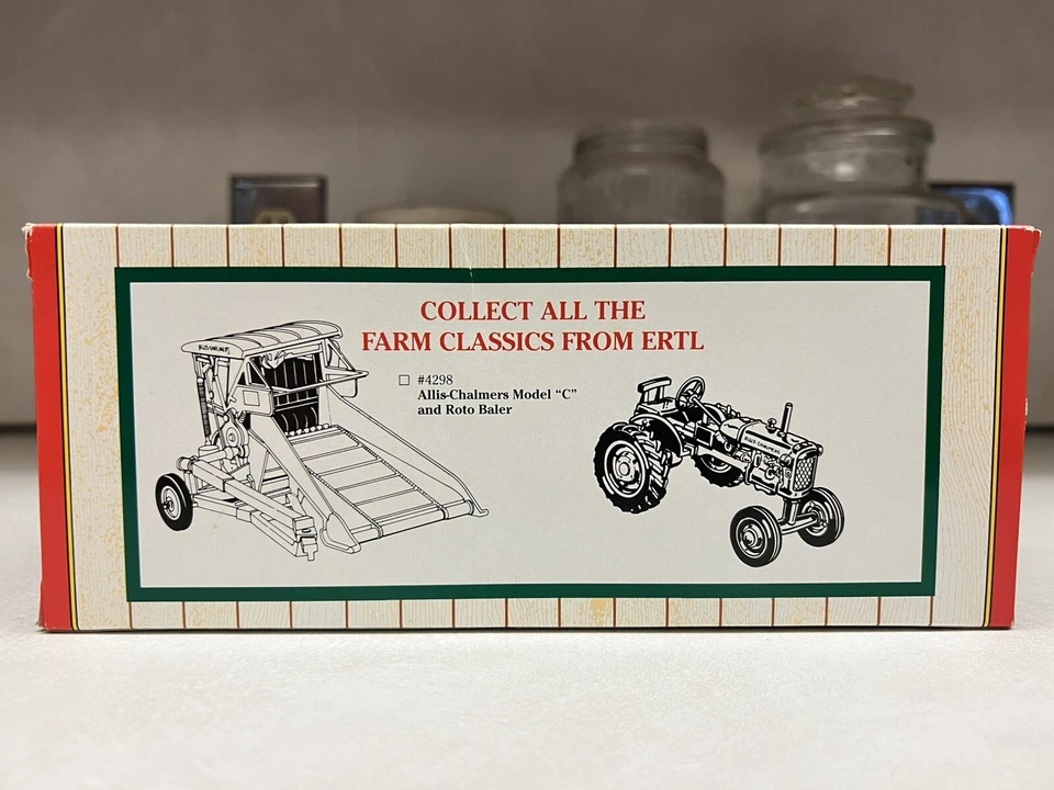 Ertl Farm Classics 1/43 Allis Chalmers Model "C" Tractor and Roto Baler - Image 4 of 4