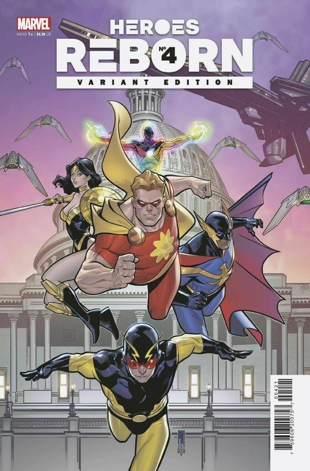 HEROES REBORN (2021) #4 - 1:25 Incentive Variant - New Bagged