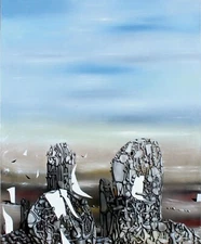YVES TANGUY Surrealism Art Poster or Rolled Canvas Print "Double Solitaire"