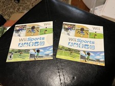 Wii Sports Nintendo Original Slipcover Case and Manual Only NO GAME 