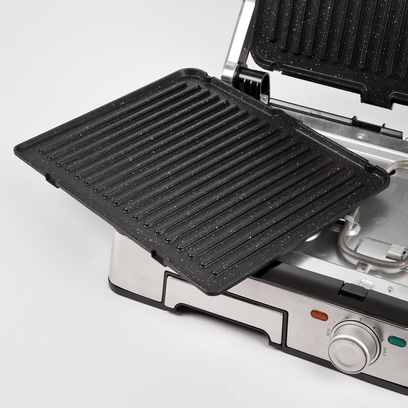 Bistecchiera Elettrica a Contatto G3Ferrari G10185 Lavica Inox Compatta 2200 W, fotografia 7 di 7