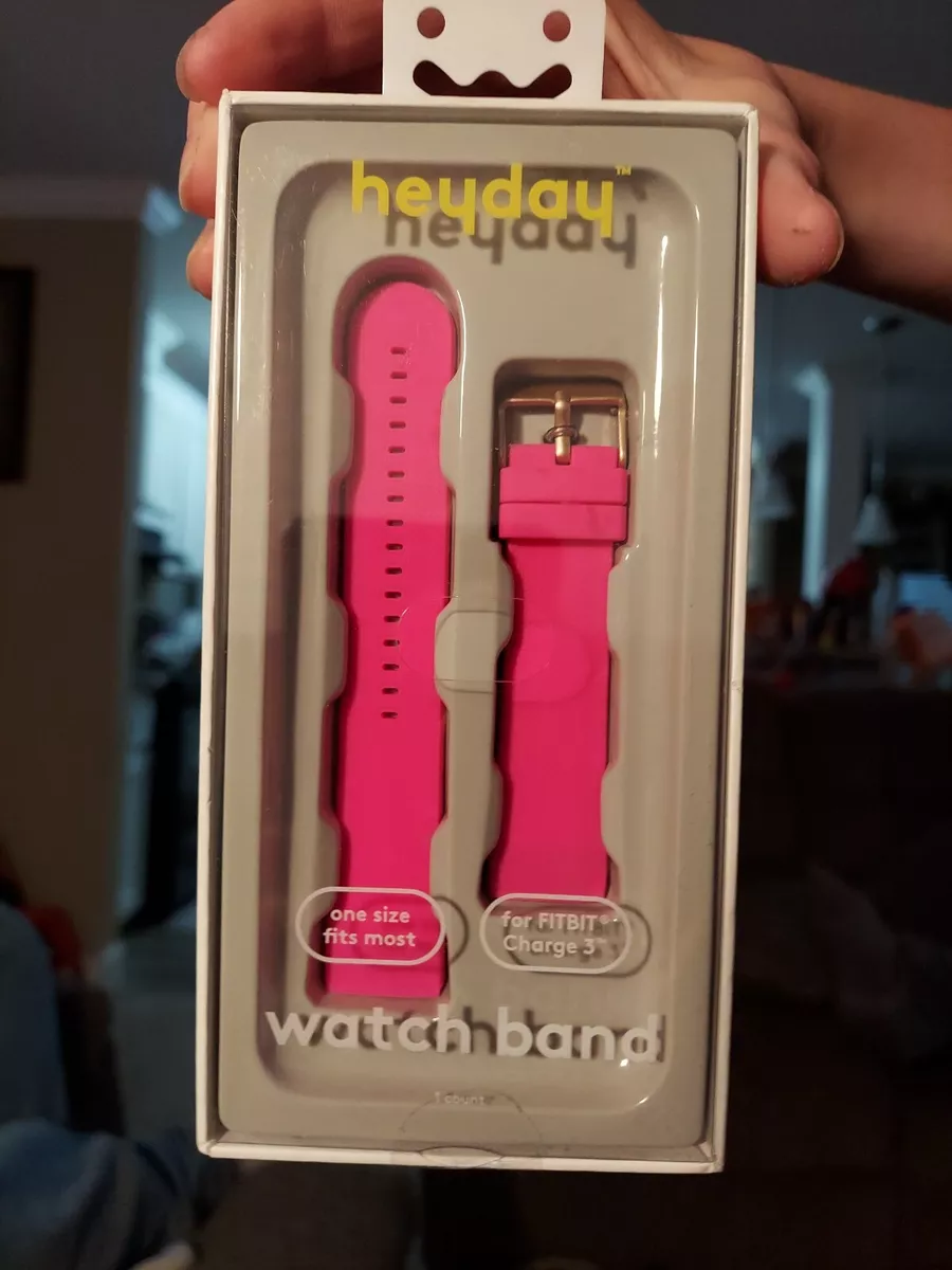 Heyday Fitbit Charge 3 Watch Pink Band eBay