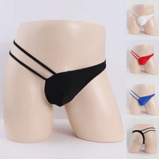 Men's Sexy Panties T-Back Lingerie Jockstrap Thong Underwear G String Briefs