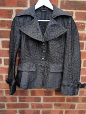 Luisa Cerano Grey Jacket Uk 10 Fr 38 D 36