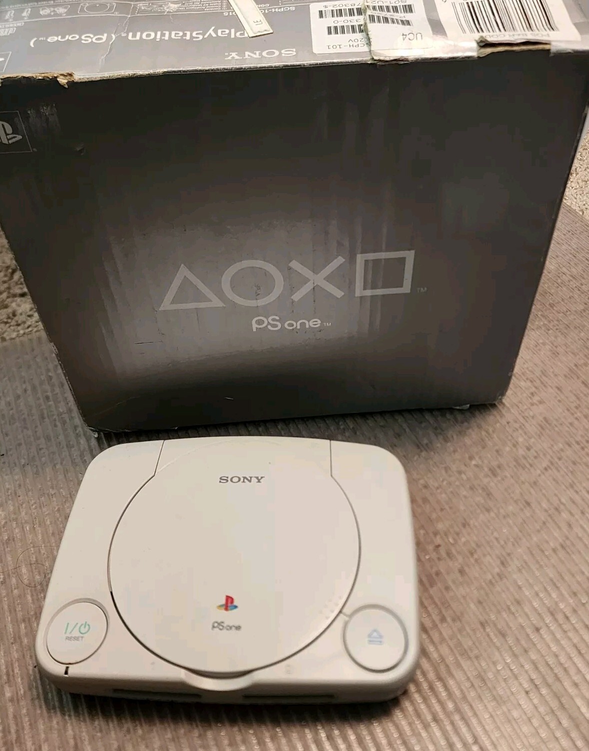 Sony Playstation PS One PS1 Video Game Console, 1 Game w/ Box Slim ...