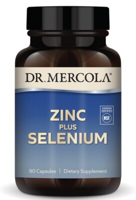 Dr. Mercola Zinc Plus Selenium Mineral Immune Support 90 Capsules EXP: 09/2025