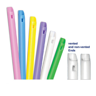 400 pcs HVE High Volume Evacuation Suction vented non-vented Tips Evacuators 