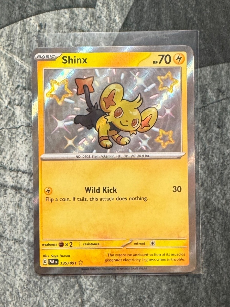 Shinx - Holo Baby Shiny Rare - Pokemon Paldean Fates 135/091 Shinx - Holo Baby Shiny Rare - Pokemon Paldean Fates 135/091