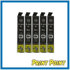 5 Cartucce NERO Compatibili Per Epson T1631 WF2010W WF2510WF WF2520NF WF2530WF