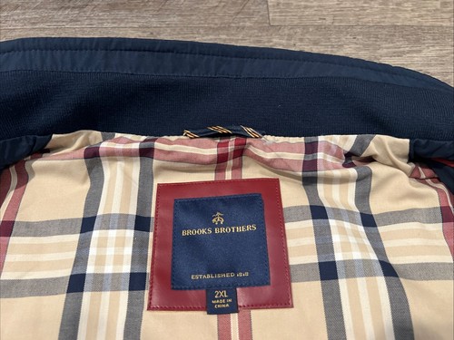 Brooks Brothers Vest Mens Size 2XL Quilted Full Zip Navy - NWOT - Picture 5 of 10