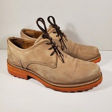 John Fluevog Beige 7th Heaven Gibson Lace Up Suede Women Shoes Size 6