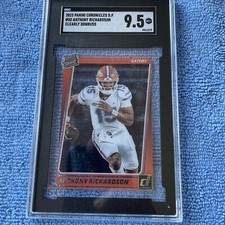 2023 Panini Chronicles Donruss Clearly Draft Picks Anthony Richardson SGC 9.5