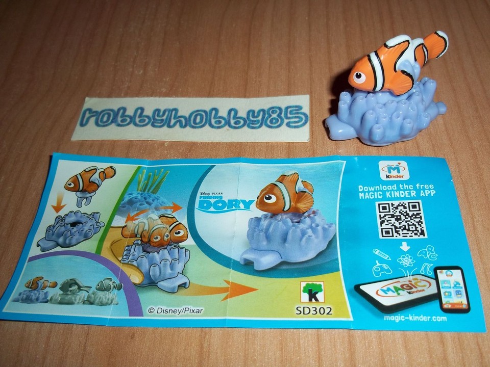 Finding Dory Choose Your Figure Kinder Surprise 2016 2017 SD302 SD309 ...