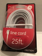 GE White Phone Line 12193 Cable Cord 25 ft Brand New in packaging