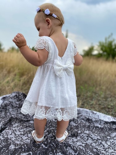 Classic Winnie the Pooh Dress Smash Cake Outfit Second Birthday Clothes Dress - Picture 4 of 4