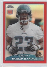 2009 Topps Chrome Red Refractor 19/25 Rashad Jennings #TC183 7p8